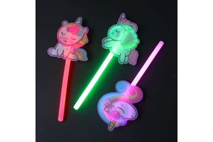 Multicolor Chemical Kids Glow Unicorn Wand Light Sticks Glow Sticks Wholesale Single Pack