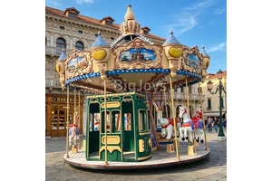 Fun Carnival Outdoor Amusement Park Rides Large Machine 16 Seats Royal Carousel for Kids and Adults on Sale
