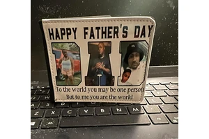 Personalize Faux Leather Men Wallets Blanks Sublimation Wallet As a Gift for Father's Day