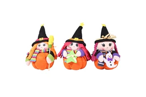 Innovative Cloth Halloween Desktop Witch Pumpkin Decoration Gift Item for the Season