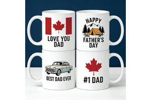 Maple Leaf Dad Mug Father's Day Gift for Canadian Dad for Father's Day Gift Family Gatherings Daily Coffee Drinking