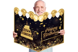 Large Greeting Card Giant Guest Book Big Happy Birthday Card for Happy Birthday Party Decorations Supplies Gifts