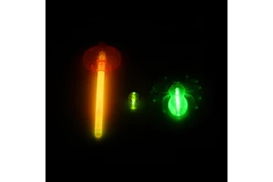 3-in-1 Halloween Decor Glow Kit - Snap Light Pumpkin/Spider/Skull Ring for Party Supplies Wholesale