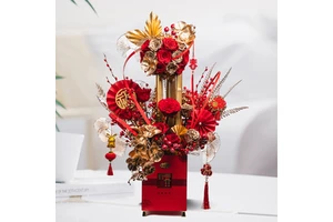 Happy New Year 2025 Party Decor Large Luxury Artificial Flower for Vietnamese Lunar Chinese New Year Decorate Flower