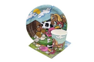 Custom Printed Decorative Disposable Children's Birthday Party Sets Paper Supplies