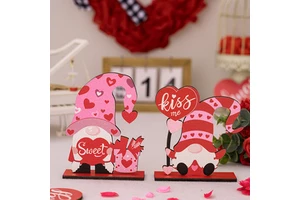 Happy Valentines Day Items Letter Sign Valentine's Day Products Tabletop Decorations Home Wedding Party Love Wooden Table Sign