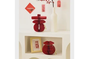 Cross-Border New Year Decorations Auspicious Character Ornaments Origami Lucky Bags for Decorations Party Wall Decorations