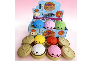 Wholesale Melanth Mystery Dumpling Squishy Toys Blind Box Set PU Foam TPR 8.5cm Cute Squeeze Bun Rare Gold Glitter Stress Relief