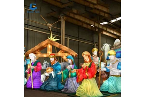 SG-RT219 Life Size Figure Lantern Chinese New Year Lantern Show Theme Park Decorations Religious Scene