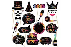 20pcs/set Happy New Year Party Decorations Party Funny Shooting Decoration Props Christmas 2025 New Year Party Decorations