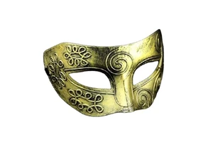 Antique Greek Roman Warrior Venetian Mardi Gras Cosplay Party Half Face Mask