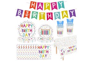 Fresh Origin Candle Birthday Party Supplies Themed for Milestone Kids Celebration Event Gathering