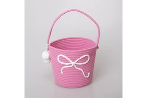 ESiVON Custom Color Size Pink Pig Unicorn Frog Easter Egg Basket Eco-Friendly Cotton Rope Customizable Multi-Function Decoration
