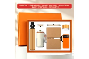 Business Gift Set Souvenirs Event Stationery Corporate Notebook Cup Holder Branding Business Fathers Day Gift Sets Box for Men