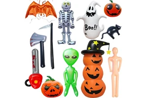 Halloween Inflatable Pumpkin Alien Skeleton Ghost for Party Decorations Inflated Garden Outdoor Ornaments Costume Props