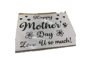 Happy Mothers Day Sticker Balloon Happy Fathers Day Ballon Number Sticker Clear Bobo Balloon Stickers