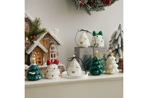 Hot Sale Home Decor Christmas Gifts Cute Christmas Tree Aromatic Candles Creative Handmade Soy Wax Christmas Scented Candles