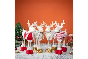 Navidad Home Decor Christmas Items Doll Gnomes Products Figurine Toys Ornaments Gifts Decoration Reindeer Deer