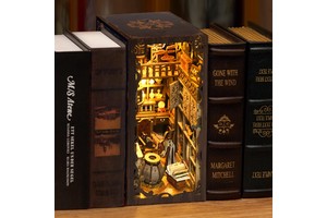 Xinyue CE Certified US Markets DIY Miniature House Bookstore Decoration Friendly Nook Book For Bookshelf Ornament Mini Toy