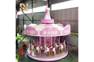 Nova Rides Luxury Carousel Ride Price Ride 16 Seats Indoor Knight Club Carnival Rides Meteor Hammer Rides For Sale