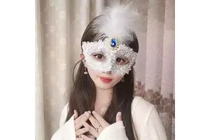 Wholesale Sexy Plastic Feather Eyemask Girls Masquerade Ball Halloween Party Cosplay Eco-Friendly Eye Mask