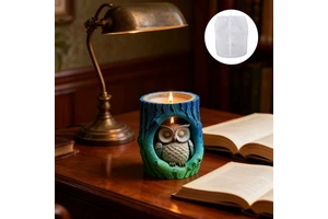 Dumo New Product Book House Owl Candle Plaster Cup Silicone Mold DIY Halloween Gift Mold Aromatherapy Candle Cup Decoration Tool