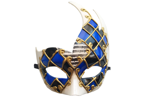 HY Wholesale Luxury PVC Party Elegant Venetian Half Face Masquerade for Mardi Gras Carnival Halloween Ball Fancy Dress Decorativ