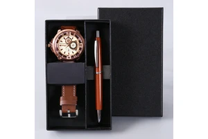 Giveaway mini Father's Day gift watch pen Valentine's Day gift corporate event business gift set custom logo practical souvenir