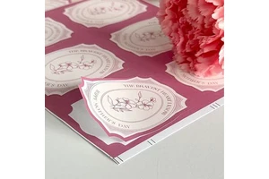 Mother's Day Sticker, Mother's Day Gift Wrapping and Sealing pink Decorative Sticker