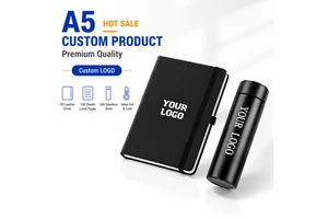 Customized Business Gift Notebook Customized Logo Thermos Mug A5 Corporate Procurement Notebook Factory