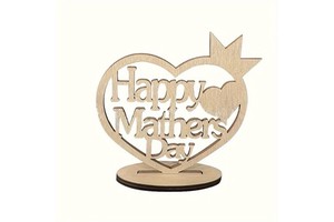 Custom Designed Wood Mother's Day Party Favor Best Mum Wooden Gift Ideas for Happy Mother's Day Souvenir
