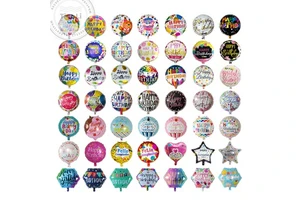 18 Inch Happy Birthday Globos Aluminum Foil Helium Mylar Balloon Wholesale Children's Birthday Party Decoration Balloon Supplies
