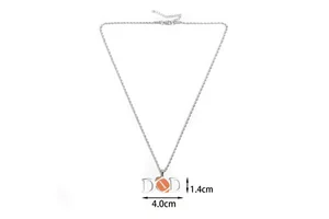 Father'S Day Gifts From Jewelry Fashion Pendent Necklace for Best Dad I Love Dad Ball Pendant Necklace