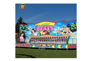 Factory Carnival Game Trailer Mounted Portable Mini Miami Crazy Wave Rides