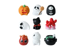 weij cross-border new product halloween ghost pumpkin figurine micro-landscape diy decorative accessories mini trinket