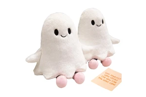 Halloween Ghost Plush Pillow Doll Cute Decorative White Spooky Plushies Factory Custom Funny Stuffed Toys For Party Favors Gift