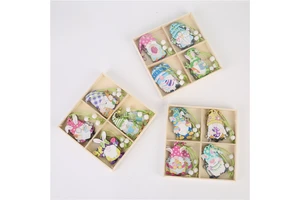 Hot Selling Modern Style Easter Bunny Wooden Crafts Toy New Arrival Tree Hanging Decorations and Factory Priced Ornaments