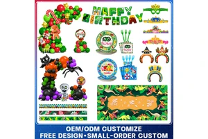 Custom OEM/ODM Kids Birthday Disposable Supplies Plates/Tea Cup Balloons Party Decoration Gift Sets