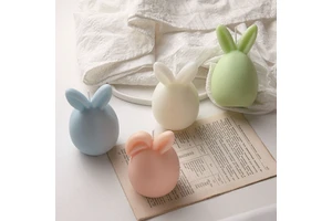 Factory Direct Sale of Easter Bunny Egg Scented Candles, Festival Decoration Gifts, Party Rabbit-shaped Candles
