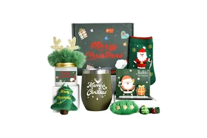 Christmas Gift Set with Tumbler Candle and Accessories Wholesale Custom Holiday Gift