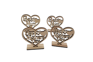 New Style Engraved Eco-friendly MDF Wood Mother's Day Gift for Mom-Customizable Color Shape Logo & Size