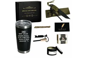 Unique Men Business Gift Set Hammer Keychain Pen Water Cup Office Set for Fathers Day