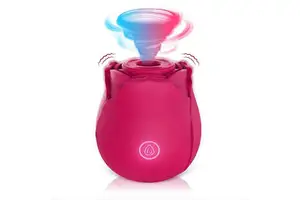 USB Rechargeable Rose Flower Vibrator Toy For Women Washable Waterproof With 10 Vibration Modes Sex Sucking Rose Toys%
