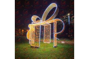 Outdoor 3D PVC New Year Decorations for Holiday Time Landscape Decor