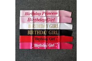 Birthday Sash for Birthday 10th 15th 16th 18th 20th 21st 30th 40th Adult Birthday Party Decoration Gift