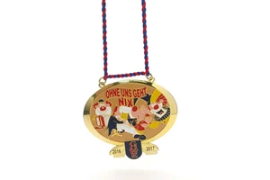Oval Clown Cartoon Medal Set Enamel Finish for Carnival and Festival Events