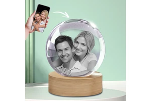 60mm 70mm 80mm 90mm Custom Size 3D Laser Inner Engraving Transparent Clear Crystal Ball for Home Decor and Gift