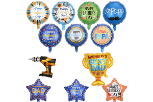 Colorful Children's Birthday Party Balloons Party Decoration Supplies for Father's Day