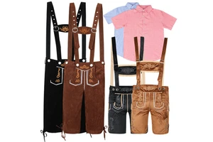 Adult Oktoberfest Lederhosen Costume Man Bavarian Octoberfest German Festival Beer Male Cosplay Party Costume