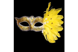 Funny Costume Cosplay Venetian Mardi Gras Carnival Masquerade Animal Mask Feather Party Mask for Kid Party Holiday Supply Xmas
